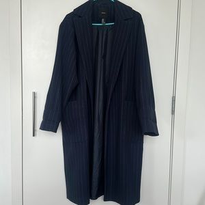 Stripped trench coat